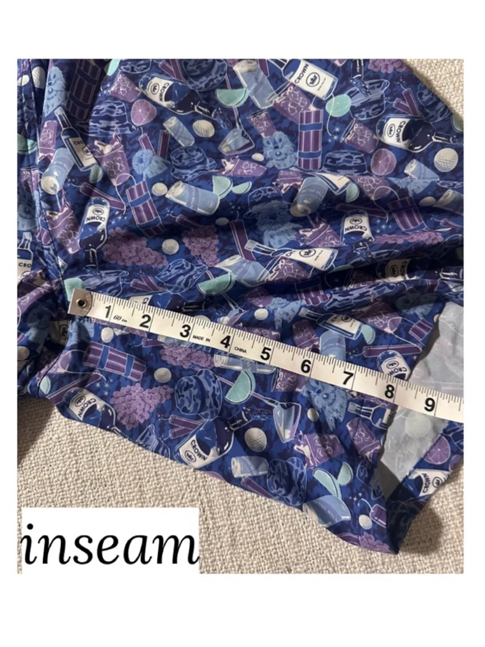 PETER MILLAR Seaside Transfusion Boom Boom Swim Trunk Short Whimsical Chic Men M